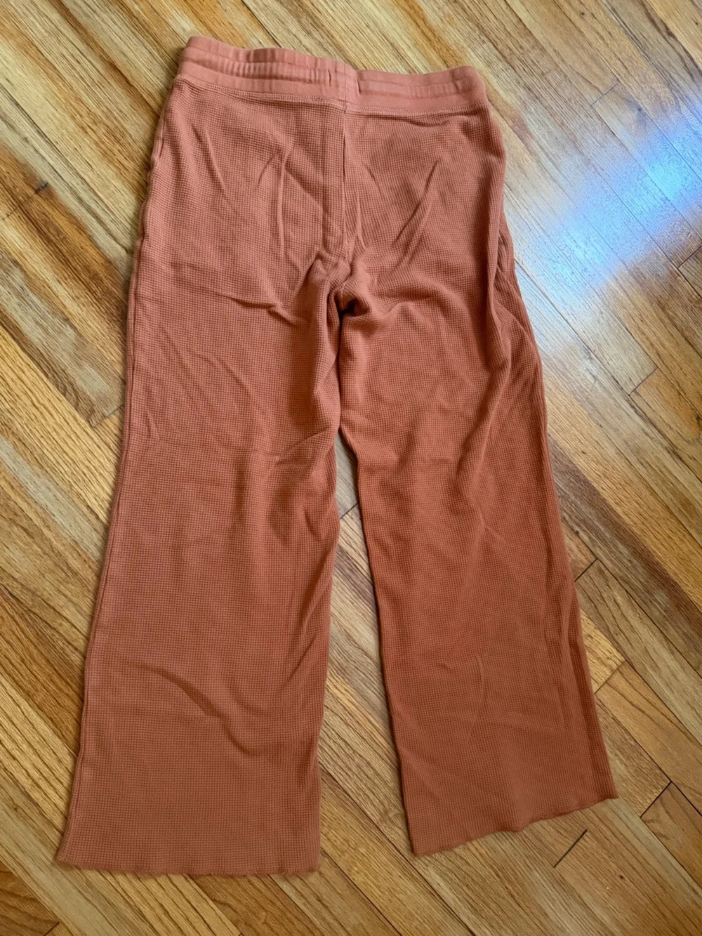 Pact Wide-Leg Drawstring Pants in Rust - Picture 5 of 7